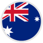 Circular image of Australian flag