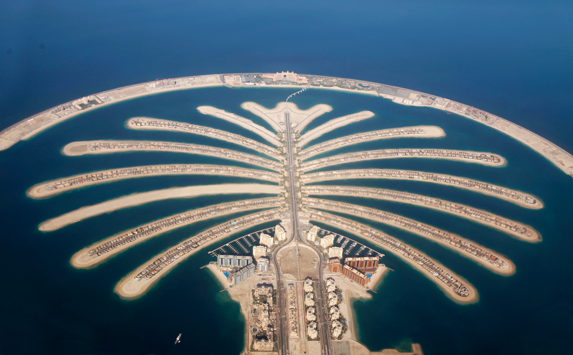 Image of a birds eye view of Dubai